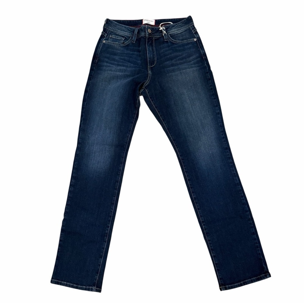 Fran Denim Madison Jeans Size 30 Dark
Wash Straight Leg Stretch NWT